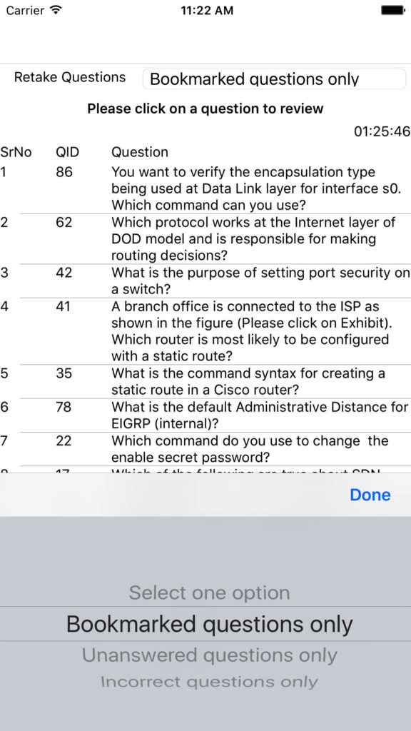 exam questions review