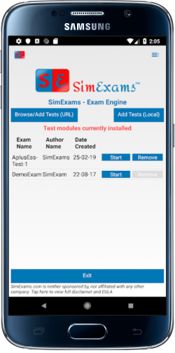 Computer Based Test (CBT) - Exam Engine Module Android Application