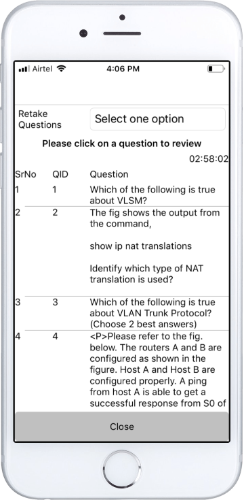 Computer Based Test (CBT) - Exam Engine Module iOS Application