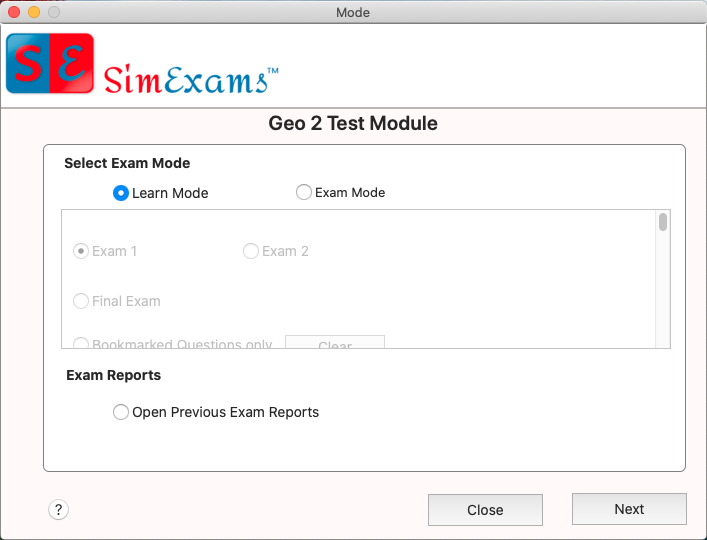Computer Based Test (CBT) - Exam Engine Module MAC Application