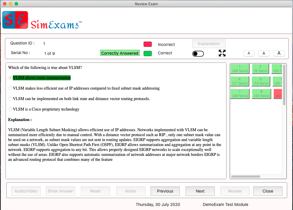 Computer Based Test (CBT) - Exam Engine Module MAC Application