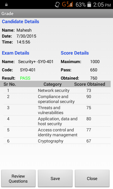 Android Apps for Security+ Certification