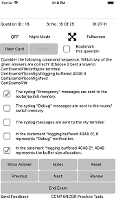iOS Apps for for CCNP ENCOR 350-401 Practice Exam Img 3