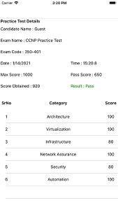 iOS Apps for for CCNP ENCOR 350-401 Practice Exam Img 6