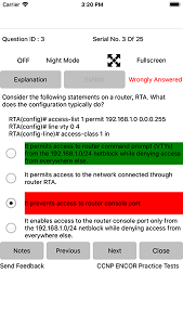 iOS Apps for for CCNP ENCOR 350-401 Practice Exam Img 7