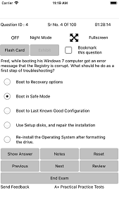 CompTIA A+ 220-902 Exam Simulator iOS App Screen shot 1