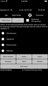 CompTIA A+ 220-902 Exam Simulator iOS App Screen shot2