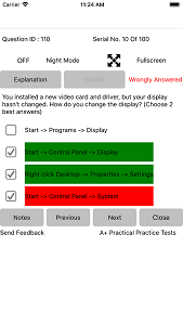 CompTIA A+ 220-902 Exam Simulator iOS App Screen shot 8
