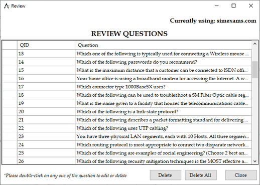 Exam engine help images