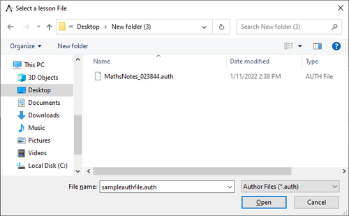 Update Test Module screen 2