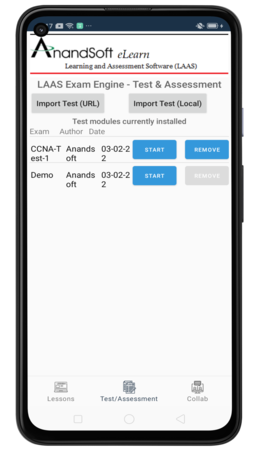 Add test module screen 4