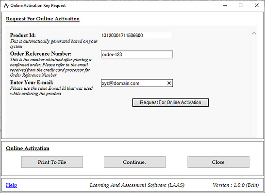 Activation Procedure Step 3